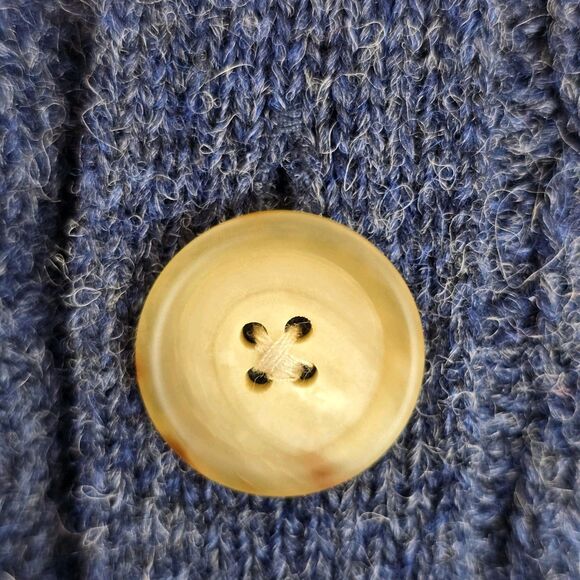 Spier & Mackay Sweater Vest Mens 2XL Navy Blue Wool Cable Knit Button V Neck - Picture 5 of 12